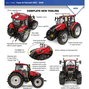 1/32 Case ih farmall 120c 2025 UH6852 UNIVERSAL HOBBIES