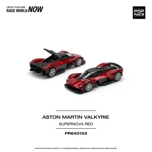 1/64 ASTON MARTIN VALKYRIE - ROSSO SUPERNOVA PR640152 POP RACE