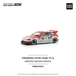 1/64 Pandem Civic EG67 V1.5, Idemitsu Motion Infinite PR640178 POP RACE