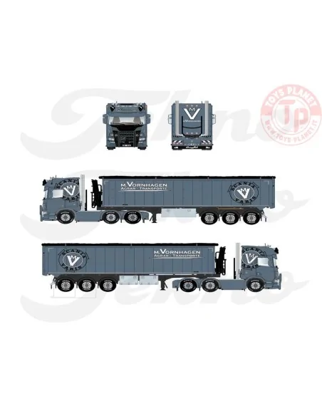 Scania Next Gen Highline 6x2 met 3-assige kipper Vornhagen TEKNO 86968 TEKNO Scania Next Gen Highline 6x2 met 3-assige kipper Vornhagen TEKNO 86968 TEKNO