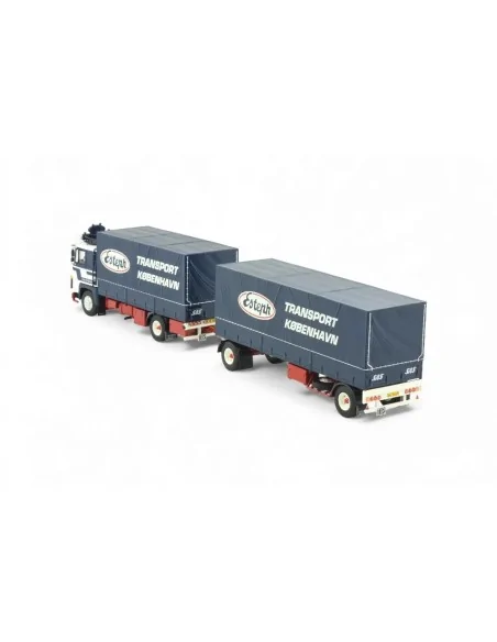1/50 Kim Johansen Scania 140 rigid truck with 2-axle curtain-sided trailer TEKNO 87002 TEKNO 1/50 Kim Johansen Scania 140 rigid truck with 2-axle curtain-sided trailer TEKNO 87002 TEKNO