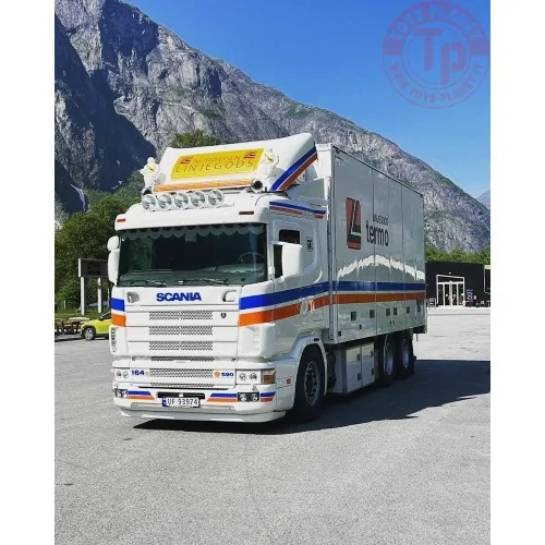 Scania 4-series 164-580 truck with 3-axle trailer Linjegods TEKNO 86459 TEKNO