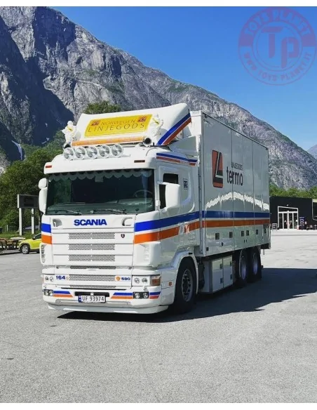 Scania 4-series 164-580 truck with 3-axle trailer Linjegods TEKNO 86459 TEKNO Scania 4-series 164-580 truck with 3-axle trailer Linjegods TEKNO 86459 TEKNO