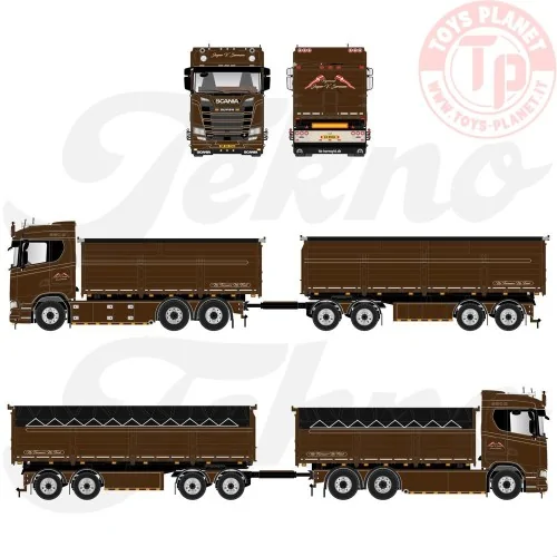 Scania Next Gen S-series Highline rigid truck with a trailer Jesper V. Sorensen TEKNO 86010 TEKNO