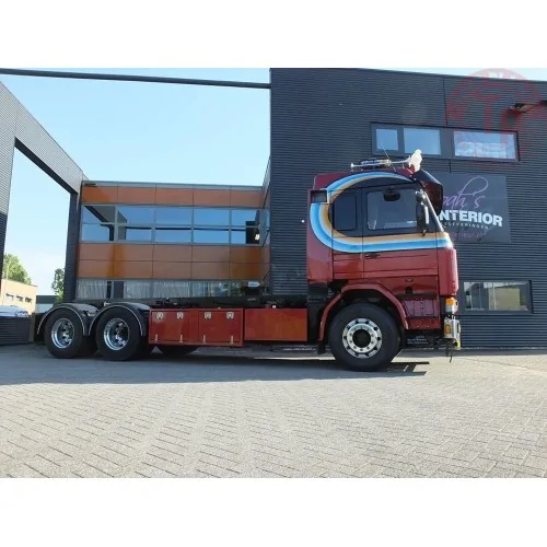 Scania 143 Topline met NCH systeem en flatbed Patrick van der Mark TEKNO 88708 TEKNO
