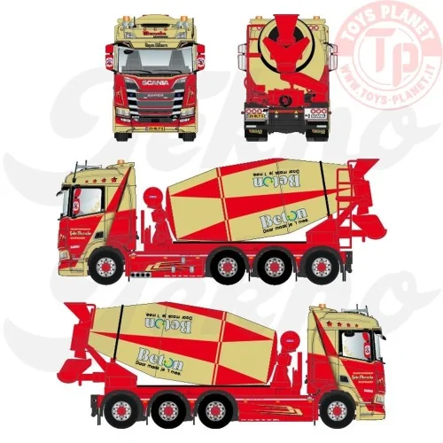 Scania Next Gen R650 motorwagen met mixer opbouw Mussche Transport TEKNO 86739 TEKNO