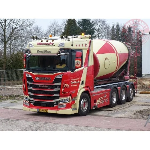Scania Next Gen R650 motorwagen met mixer opbouw Mussche Transport TEKNO 86739 TEKNO
