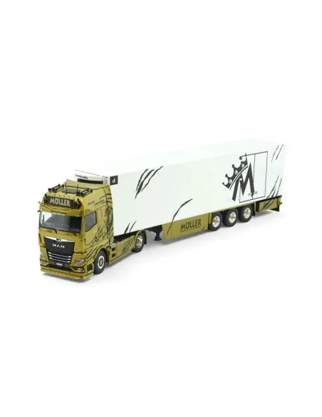 Man TGX GX 4x2 con rimorchio frigorifero a 3 assi Muller - Golden Commander TEKNO 87945 TEKNO