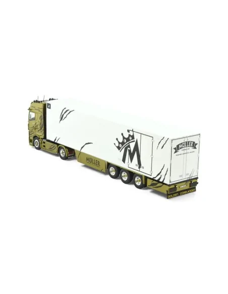 Man TGX GX 4x2 con rimorchio frigorifero a 3 assi Muller - Golden Commander TEKNO 87945 TEKNO