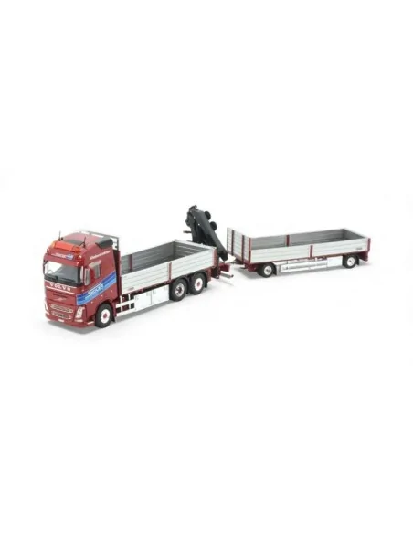 1/50 Sidler Volvo FH04 Globetrotter rigid truck with open bed and crane TEKNO 86950 TEKNO