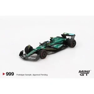 1/64 Aston Martin AMR24 n14 Fernando Alonso F1 Bahrain GP 2024 MGT00999-L Mini Gt