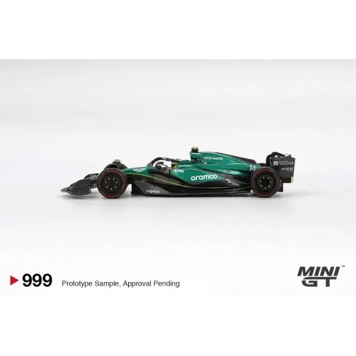 1/64 Aston Martin AMR24 n14 Fernando Alonso F1 Bahrain GP 2024 MGT00999-L Mini Gt