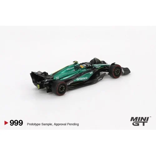 1/64 Aston Martin AMR24 n14 Fernando Alonso F1 Bahrain GP 2024 MGT00999-L Mini Gt