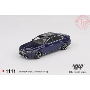 1:64 BMW I7 XDRIVE60 TANZANITE BLUE METALLIC 2022 MGT01111-L Mini Gt