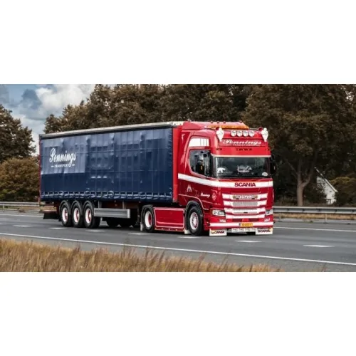 1/50 Pennings Transport Scania NGR Highline 4x2 trekker met 3-assige schuifzeilenoplegger TEKNO 90046 TEKNO
