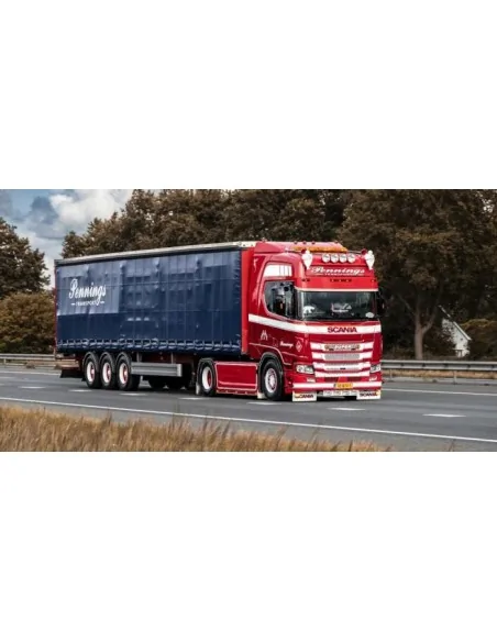 1/50 Pennings Transport Scania NGR Highline 4x2 trekker met 3-assige schuifzeilenoplegger TEKNO 90046 TEKNO 1/50 Pennings Transport Scania NGR Highline 4x2 trekker met 3-assige schuifzeilenoplegger TEKNO 90046 TEKNO