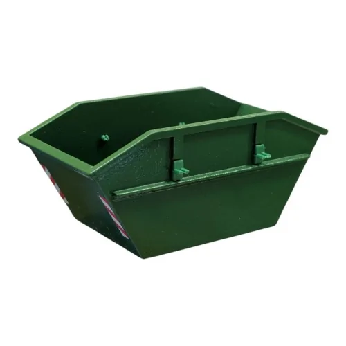 1/50 Cassone in metallo verde CON13 FIGURINI E ACCESSORI