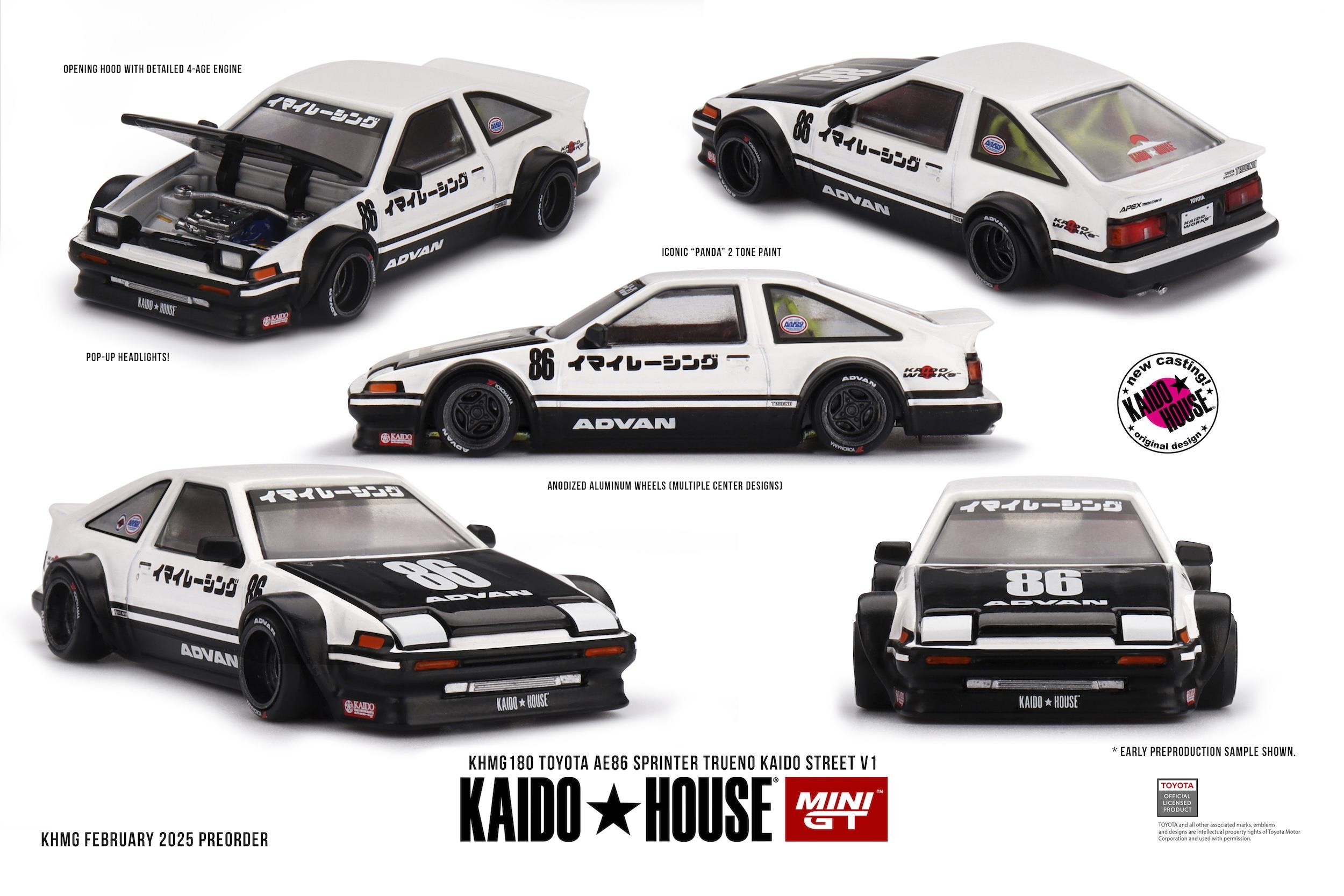 KHMG180 TOYOTA SPRINTER TRUENO (AE86) KAIDO WORKS IMAI RACING V1 19