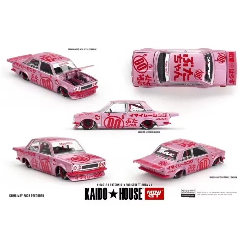 1/64 DATSUN 510 PRO STREET BUTA V1 1969 KHMG161 MINI GT