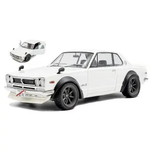 1/18 NISSAN SKYLINE (C10) HAKOSUKA SOLIDO WORKS 1970 PEARL WHITE S1813001 SOLIDO