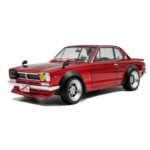 1/18 NISSAN SKYLINE (C10) HAKOSUKA SOLIDO WORKS 1970 MET.RED S1813002 SOLIDO