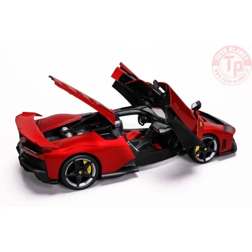 1/18 FERRARI F80 2024 - SILVER BLACK WHEELS ROSSO SUPERCAR BU18-16919 BURAGO