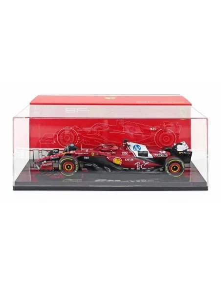 1/18 FERRARI con vetrina F1 SF-25 TEAM SCUDERIA FERRARI N 16 SEASON 2025 CHARLES LECLERC BU18-16822-L-VET BURAGO
