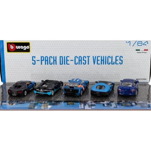 1/64 PORSCHE 911 TURBO - LAMBORGHINI CENTENARIO - RENAULT ALPINE A110 - BUGATTI VEYRON 16.4 - CHIRON BU18-59150-B BURAGO