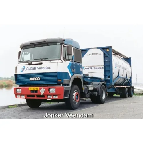 1/50 Jonker Veendam Iveco Turbostar 4x2 met 3 assige Silo oplegger TEKNO 87001 TEKNO