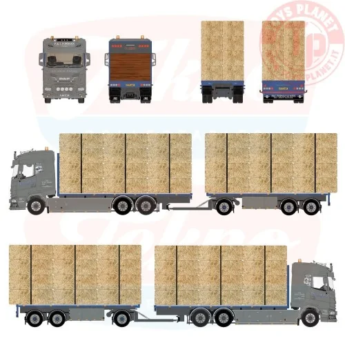 DAF XF trasporto paglia P&L Forman TEKNO 89057 TEKNO