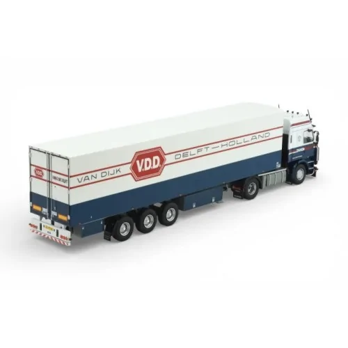 1/50 Dijco Scania 143-450 met Estepe dak en 3-assige koeloplegger TEKNO 85412 TEKNO