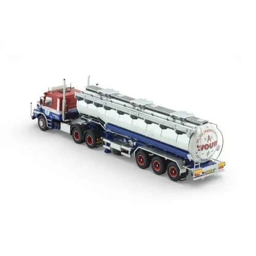1/50 A. v.d. Wouw Scania T42 Torpedo with 3-axle tanker trailer TEKNO 88860 TEKNO