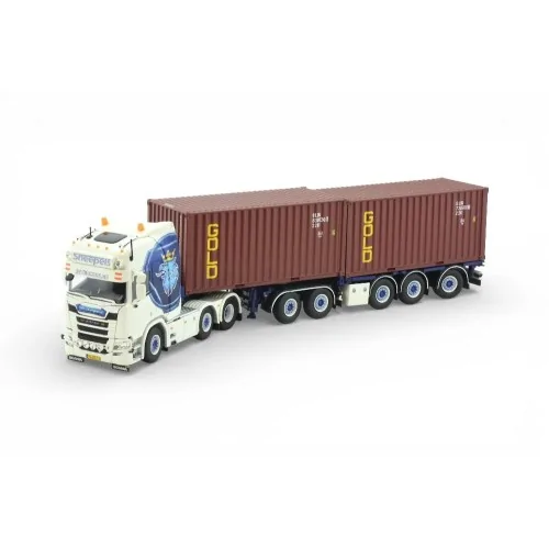 Scania NGR-530 5axle flexitrailer 2x20ft container Sneepels TEKNO 88978 TEKNO
