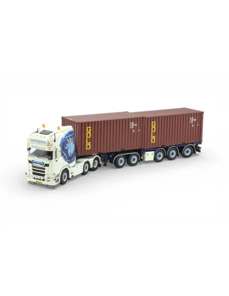 Scania NGR-530 5axle flexitrailer 2x20ft container Sneepels TEKNO 88978 TEKNO