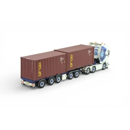 Scania NGR-530 5axle flexitrailer 2x20ft container Sneepels TEKNO 88978 TEKNO