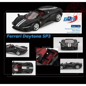 1:64 FERRARI DAYTONA SP3 MATT BLACK 2024 BBRFER64021 BBR MODELS 1:64