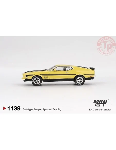 1/64 FORD MUSTANG MACH 1 GRABBER YELLOW 1971 MGT01139-L Mini Gt 1/64 FORD MUSTANG MACH 1 GRABBER YELLOW 1971 MGT01139-L Mini Gt