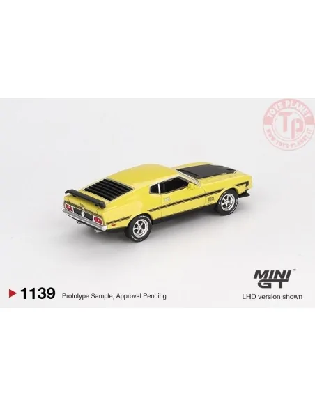 1/64 FORD MUSTANG MACH 1 GRABBER YELLOW 1971 MGT01139-L Mini Gt 1/64 FORD MUSTANG MACH 1 GRABBER YELLOW 1971 MGT01139-L Mini Gt