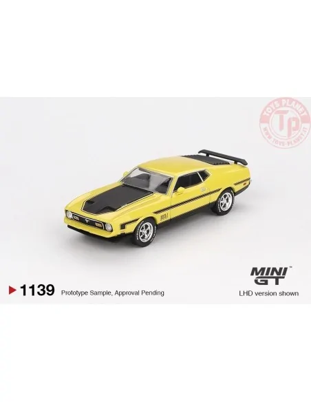 1/64 FORD MUSTANG MACH 1 GRABBER YELLOW 1971 MGT01139-L Mini Gt