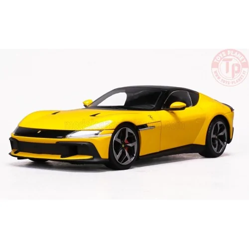 1/18 FERRARI 12CILINDRI 2024 WITH SHOWCASE NUMBERED ONE BY ONE GIALLO MODENA POLISTIL 18FE02014 POLISTIL