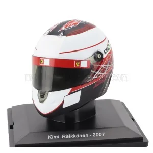 1/5 F1 CASCO KIMI RAIKKONEN F2007 TEAM FERRARI WORLD CHAMPION SEASON 2007 H2 CASCHI PILOTI 1/5