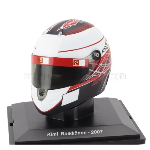 1/5 F1 CASCO KIMI RAIKKONEN F2007 TEAM FERRARI WORLD CHAMPION SEASON 2007 H2 CASCHI PILOTI 1/5