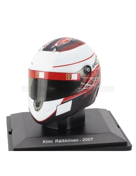 1/5 F1 CASCO KIMI RAIKKONEN F2007 TEAM FERRARI WORLD CHAMPION SEASON 2007 H2 CASCHI PILOTI 1/5