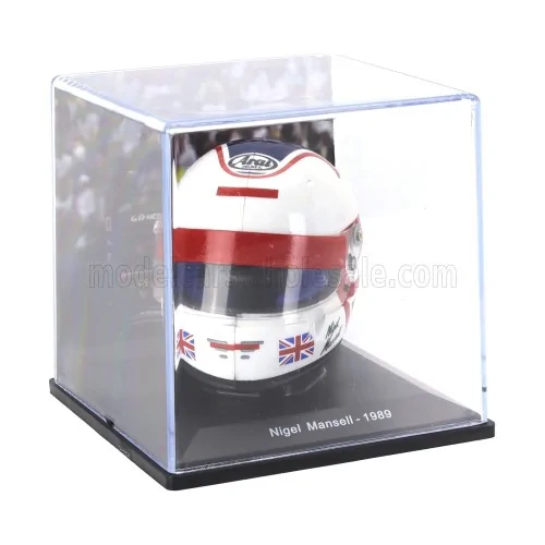 1/5 F1 CASCO HELMET NIGEL MANSELL 640 F1-89 TEAM FERRARI SEASON 1989 H7 CASCHI PILOTI 1/5
