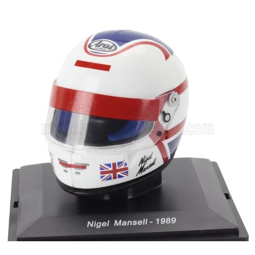 1/5 F1 CASCO HELMET NIGEL MANSELL 640 F1-89 TEAM FERRARI SEASON 1989 H7 CASCHI PILOTI 1/5