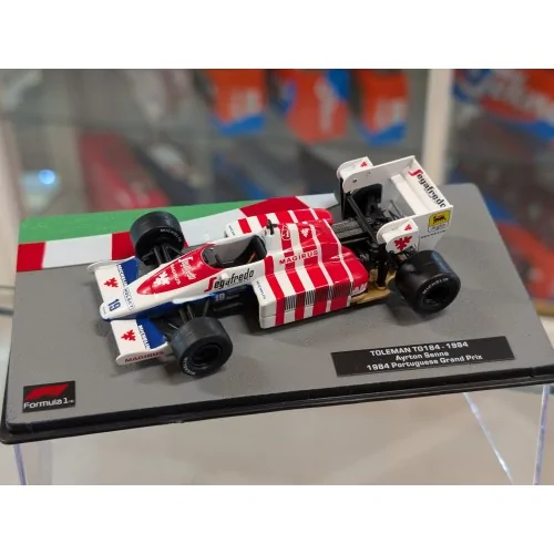 1/43 F1 TOLEMAN TG184 1984 Ayrton Senna Portuguese Gran Prix E108 MODELLI EDICOLA