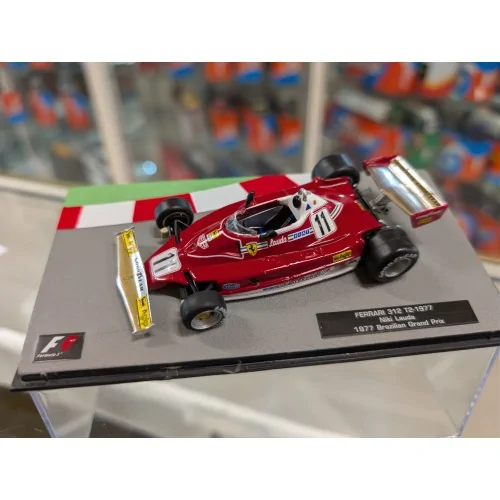 1/43 FERRARI F1 312T2 N 11 WORLD CHAMPION BRAZILIAN GP 1977 NIKI LAUDA E60 MODELLI EDICOLA