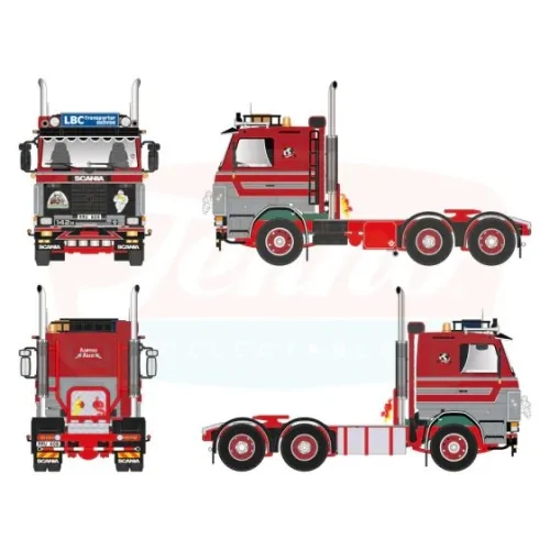 1/50 Andreas Jonsson Scania 2-serie 6x2 TEKNO 90486 TEKNO