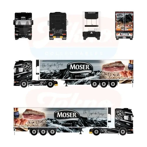 1/50 Moser Scania R Topline 4x2 con semirimorchio frigo TEKNO 89065 TEKNO