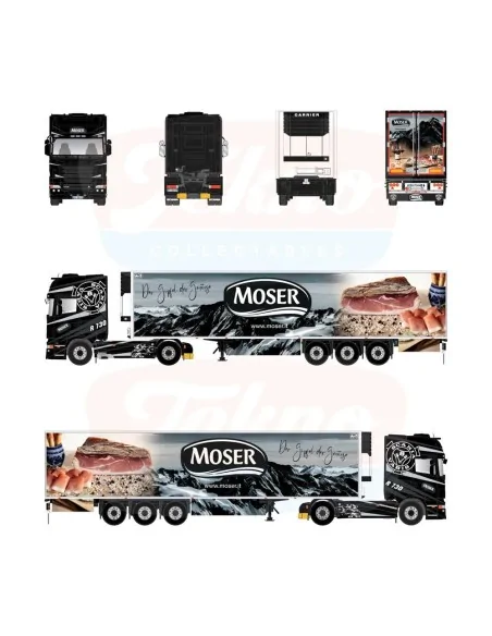 1/50 Moser Scania R Topline 4x2 con semirimorchio frigo TEKNO 89065 TEKNO